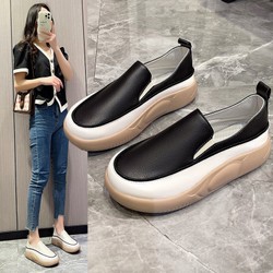 Sapato Mocassim Ortopédico Antiderrapante em Couro | Leila