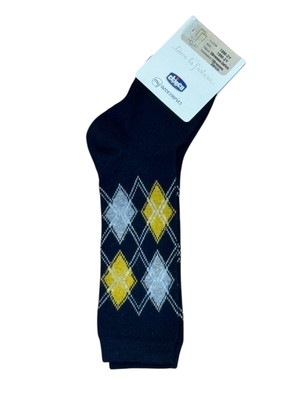 Meia cano alto Chicco losangulo