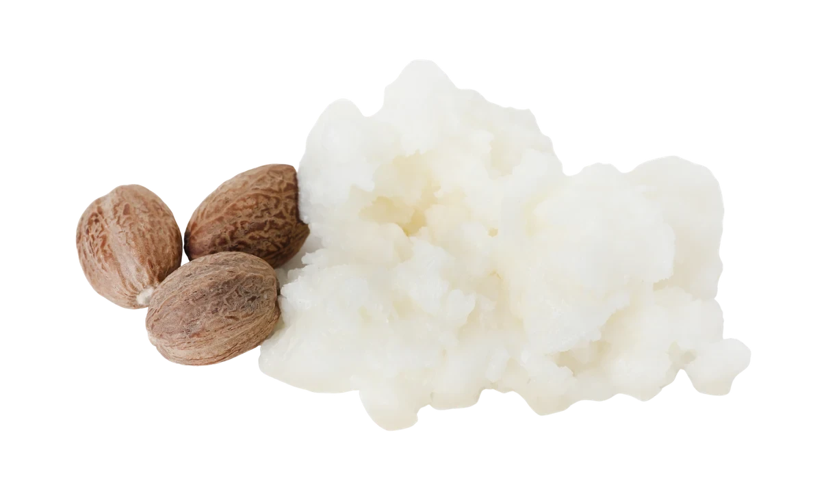 Manteiga de karit&eacute; e nozes