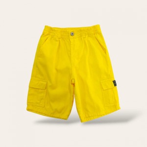 1176-1177 BERMUDA CARGO SARJA FUN JEANS AMARELO