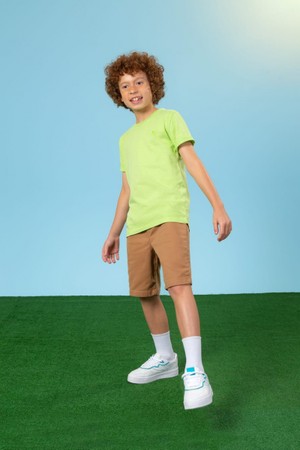 5233024 BERMUDA DE SARJA HUNTER ONDA MARINHA BEGE