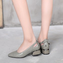 Sapato de Salto em Couro | Conforto Plus | Laís