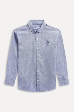 73097 CAMISA MINI OXFORD ML AZUL MARINHO RESERVA