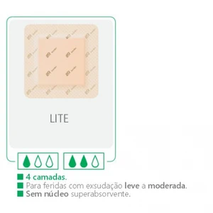 Curativo Suprasorb P Sensitive Border Lite - 15 x 15 cm (L&R) - Lote Promocional Validade: 13/03/2026