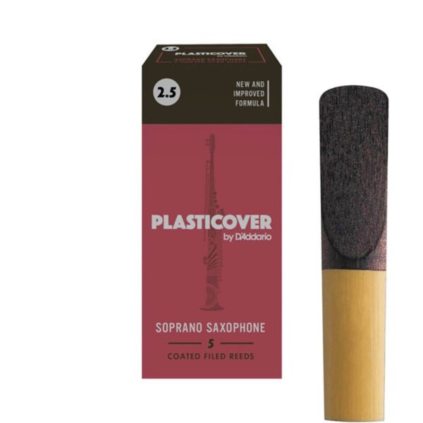 Palheta para Sax Soprano Plasticover (1.5-3.0) Resistente Umidade e Durável
