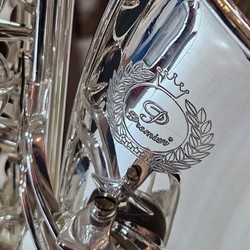 Sax Alto Profissional da Premier PAS-761 todo prata seminovo