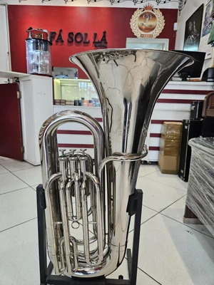 Tuba Weril J370 3/4 em sib - 3 pistos - usado