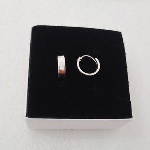 Brinco Argolinha Reta Lisa 1,2cm Prata 925