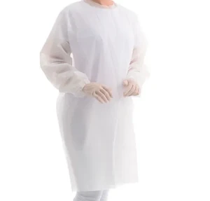 Avental TNT Manga Longa c/ Elástico - 40 g - 10 unidades - Anadona