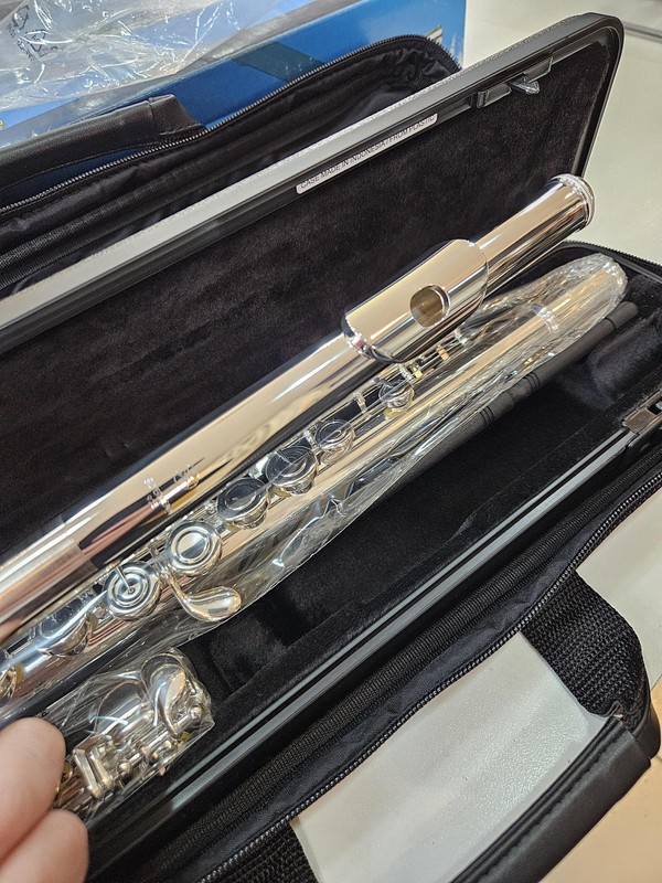 (Nova) Flauta Transversal Yamaha 312 - Cabeça de prata