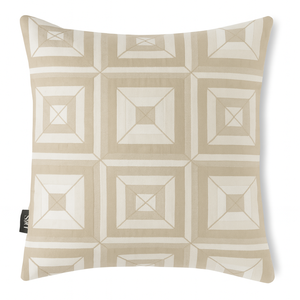 CAPA DE ALMOFADA JACQUARD 43 X 43 - GEO BEGE