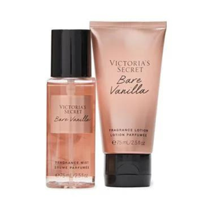 Kit Victoria's Secret Bare Vanilla Travel Size - 75 ml 