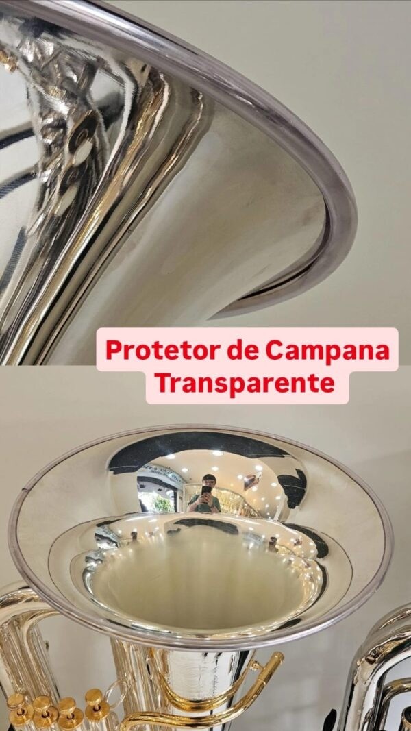 Protetor de Campana para tuba e eufônio - Transparente e Reforçada