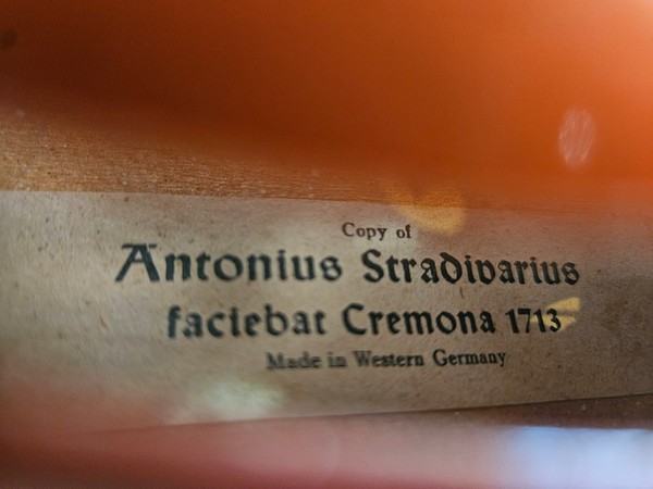 Violino Alemão 4/4 (Cópia Stradivarius, Ébano, Mauro Calixto)