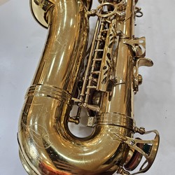 Sax Alto Hofma HSA400 Laqueado usado (Desgastes no banho)