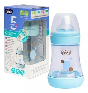 Mamadeira Chicco Perfect5 Intui-Flow 0m+ Azul