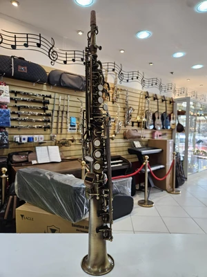 Sax Soprano Eagle Reformado FÁ-SOL-LÁ (Envelhecido)