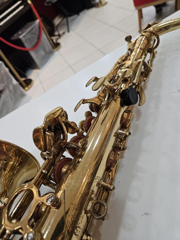 Sax Alto Hofma HSA400 Laqueado usado (Desgastes no banho)