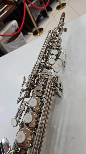 Sax Soprano Eagle SP 502 Sib - niquelado - seminovo