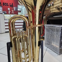Tuba BM 3/4 em sib - 3 pistos - usado