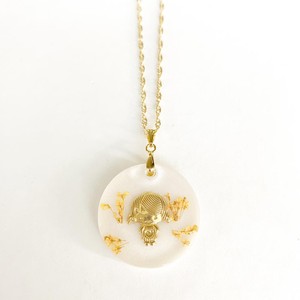 Colar Mãe de Menina Laranja - Peça Única