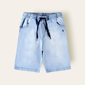 5233025 BERMUDA JEANS COM ELASTANO JEANS CLARO ONDA MARINHA