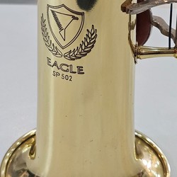 Sax Soprano Eagle SP 502 Sib - seminovo - laqueado com chaves niqueladas