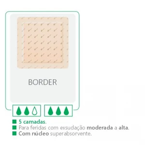Curativo Suprasorb P Sensitive Border - 12,5 x 12,5 cm (L&R) - Lote Promocional Validade: 15/05/2026