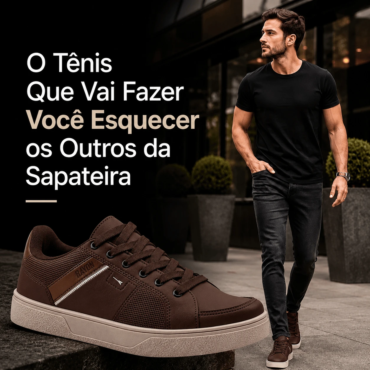 T&ecirc;nis Casual Rayon R21 Ferr Branco Masculino confort&aacute;vel e leve para uso di&aacute;rio