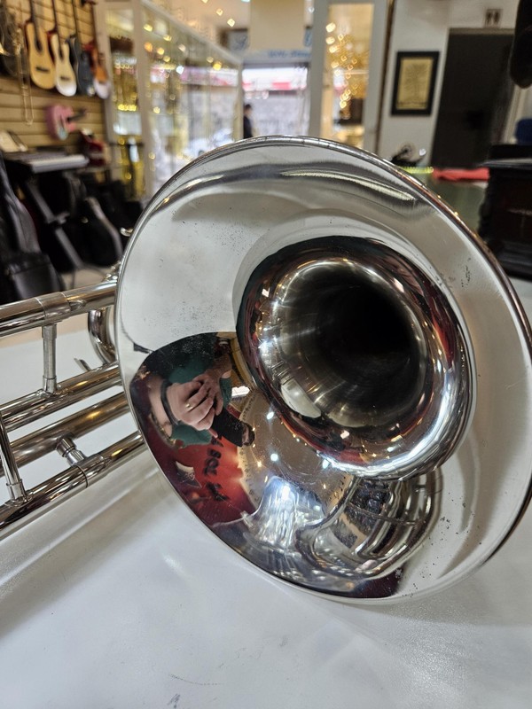 (Dó) Trombone Weril Senior Curto Niquelado Usado/Revisado FÁ-SOL-LÁ!