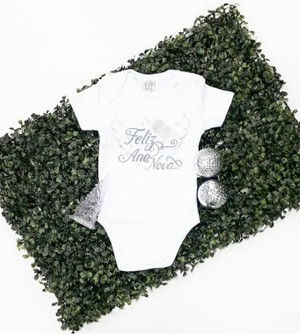 65916 BODY BABY MANGA CURTA ANO NOVO PINGO LELE