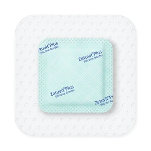Curativo Zetuvit Plus Silicone Border - 10 x 10 cm - Hartmann