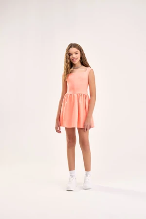 VESTIDO VIOLET LARANJA TEEN BOBBYLULU B26146