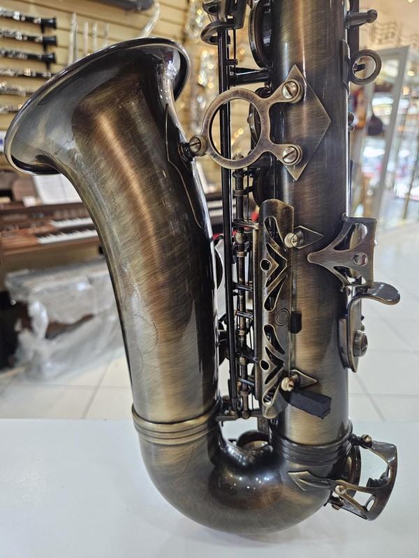 Sax Alto Dolphin envelhecido + Garantia FÁ-SOL-LÁ