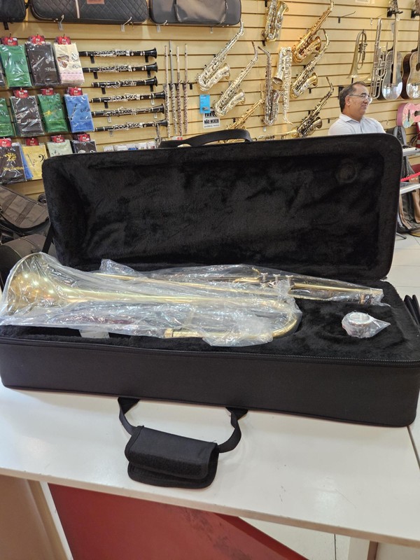 (Sib) Trombone curto Sib Jahnke NOVO dourado