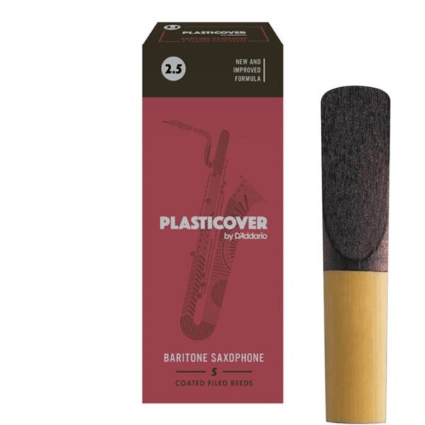 Palheta para Sax Barítono Plasticover (1.5-3.0) Resistente Umidade e Durável
