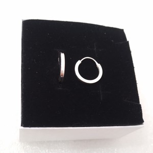 Brinco Argolinha Redonda Lisa 1,6cm Prata 925