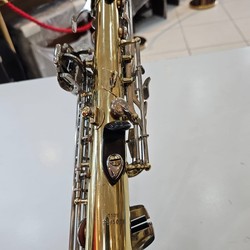 Sax Soprano Eagle SP 502 Sib - seminovo - laqueado com chaves niqueladas