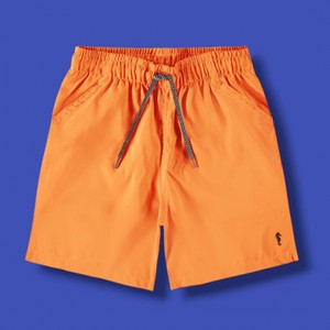 BERMUDA EM NYLON LARANJA NEON ONDA MARINHA - 5233022
