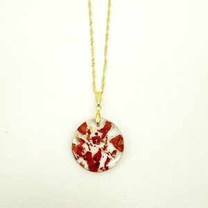 Colar Canela com Folhas de ouro