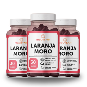 3 Potes com 30 caps (cada)- Laranja Moro Emagrecedor