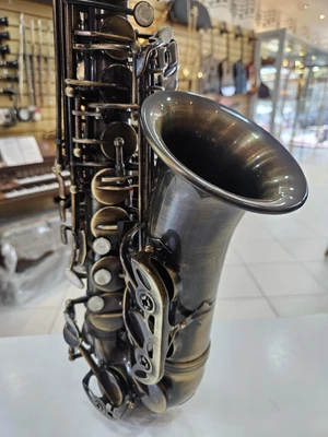 Sax Alto Dolphin envelhecido + Garantia FÁ-SOL-LÁ