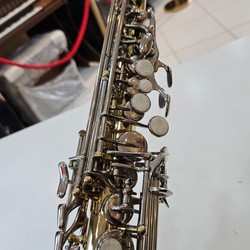 Sax Soprano Eagle SP 502 Sib - seminovo - laqueado com chaves niqueladas