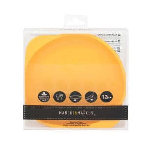 Prato Sucção Amarelo Marcus&Marcus