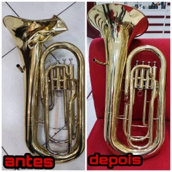 Reforma Geral com banho em trompete, tuba, trombone, bombardino, trompa, flugelhorn, cornet e outros