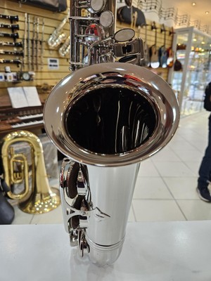 Sax Alto Eagle Niquelado Seminovo + Acessórios