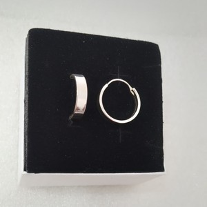 Brinco Argolinha Reta Lisa 1,5cm Prata 925