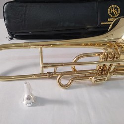 (Sib) Trombone Curto HS S761 Sib - Profissional - laqueado