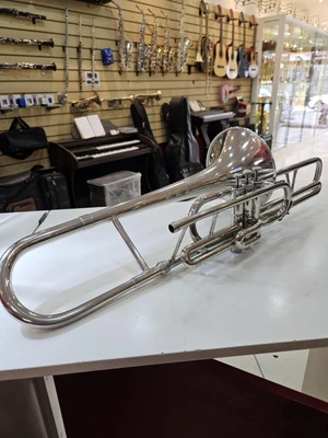 (Dó) Trombone Weril Senior Curto Niquelado Usado/Revisado FÁ-SOL-LÁ!