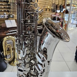 Sax Alto Eagle Niquelado Seminovo + Acessórios